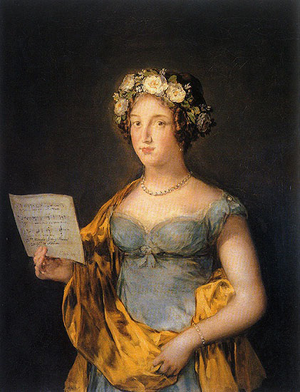 Francisco de Goya Portrait of Manuela Tellez Giron y Pimentel